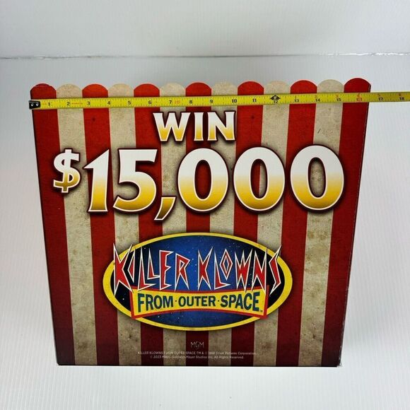 Spirit Halloween Killer Klowns from Outer Space Store Display Large Popcorn Box - Picture 6 of 13